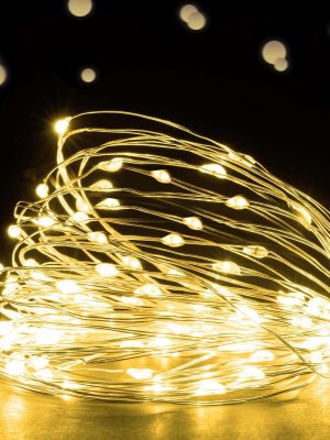 Fairy Lights USB Powered Fairy Lights Plug in 66ft 200 Led String Lights Decorative Lights for Bedroom Indoor Christmas Wedding Party Patio Window (Warm White)