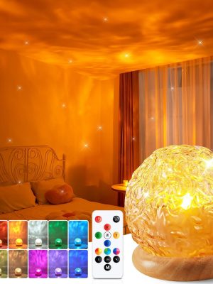 Ambient Lighting, 216 Modes Mood Lighting, 3-in-1 Sunset Lamp & Ocean Lamp & Northern Lights Projector with Remote,Led Lights for Bedroom, Room Lights for Bedroom Decor, Girl Gift
