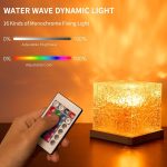 Ocean Wave Projector Light, 16-Color LED Shower Lamp with Remote, 3D Water Ripple Projection, Romantic Ambient Lighting for Kids Room, Relaxation, Bedroom, Bathroom & Night Light