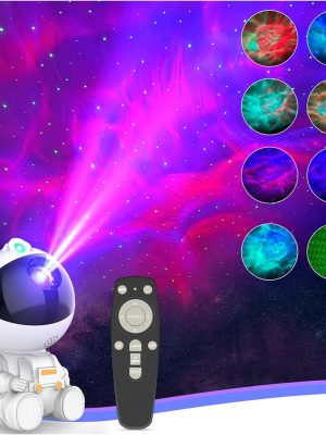 Astronaut Galaxy Projector for Bedroom Decor, Birthday Gifts for Adults Teen Girl Gifts Ambient Lighting, Ceiling Space Star Night Light Projector for Kids Room Decor Aesthetic