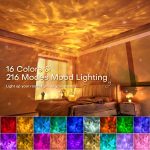 Ambient Lighting, 216 Modes Mood Lighting, 3-in-1 Sunset Lamp & Ocean Lamp & Northern Lights Projector with Remote,Led Lights for Bedroom, Room Lights for Bedroom Decor, Girl Gift
